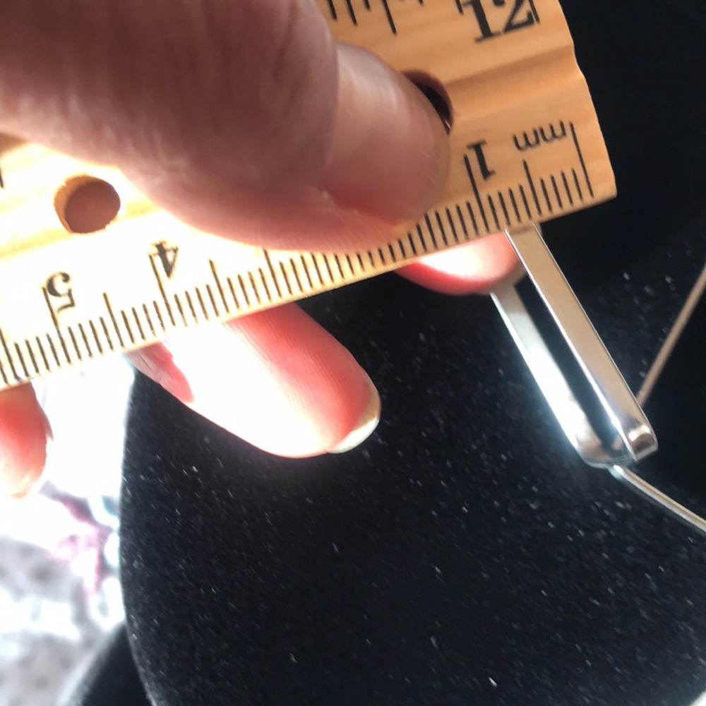 Stainless Steel Rectangular Earings - image 8